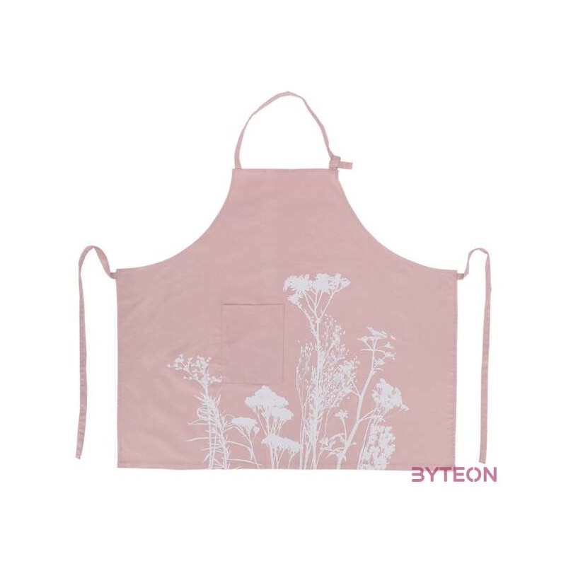 Mezei virág mintás kerti kötény, pink