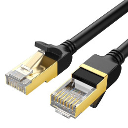 UGREEN NW107 Ethernet RJ45 hálózati kábel, Cat.7, STP, 2m (fekete)