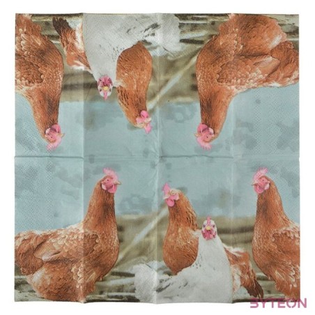 Állatmintás zsebkendő, csirkés