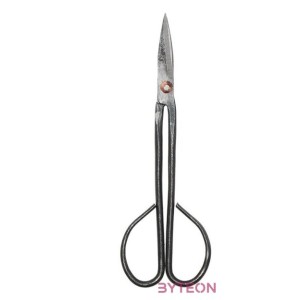 Fekete acél bonsai olló, 20 cm