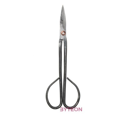 Fekete acél bonsai olló, 20 cm