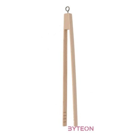 Fából készült BBQ húsfogó csipesz, 37 cm