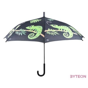 Esőre színváltós kaméleon mintás gyerek esernyő