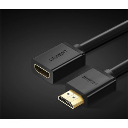 UGREEN HD107 HDMI hosszabbító kábel, anya-apa, FullHD, 3D, 2m (fekete)