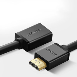 UGREEN HD107 HDMI hosszabbító kábel, anya-apa, FullHD, 3D, 1m (fekete)