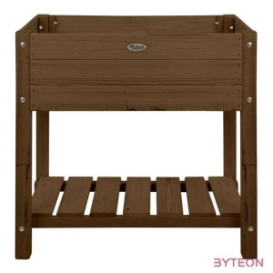 Fából készült magaságyás, barna, 118 x 40 cm