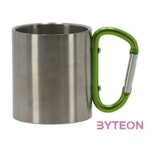 Acél gyerek bögre, karabíner füllel, 0,2 I