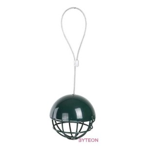 Felakasztható faggyúgolyó tartó madáretető, tetővel