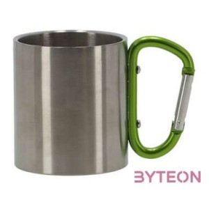 Acél gyerek bögre, karabíner füllel, 0,2 I