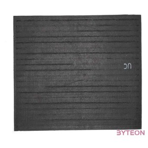 Csíkos kókuszrost és gumi lábtörlő, 76 x 45 cm