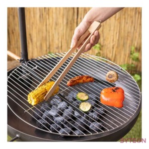 Fából készült BBQ húsfogó csipesz, 37 cm