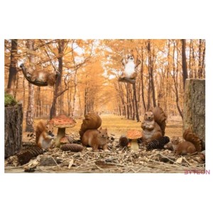 Mókus függőágyban polyresin szobor, kültéri és beltéri dekorációs kiegészítő