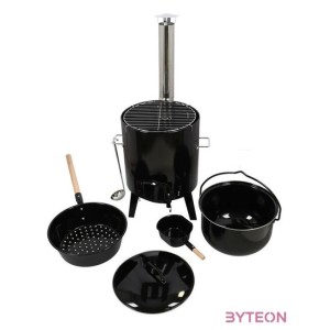 Kültéri fém főző szett