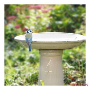 Kerámia madáritató állvány, törtfehér