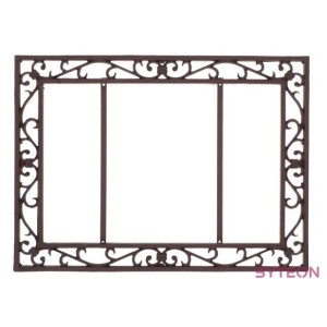 Öntöttvas lábtörlő kókuszrost betéttel, 75 x 55 cm