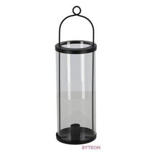 Felakasztható üveg gyertyatartó, 32,5 cm