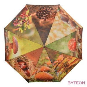 Őszi hangulatú esernyő, 120 cm átmérőjű