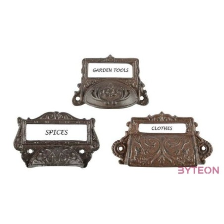 Feliratos öntöttvas fogantyú, C