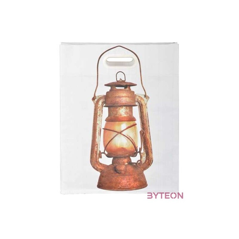 Bevásárló táska, lámpás mintával, 35 x 44 cm