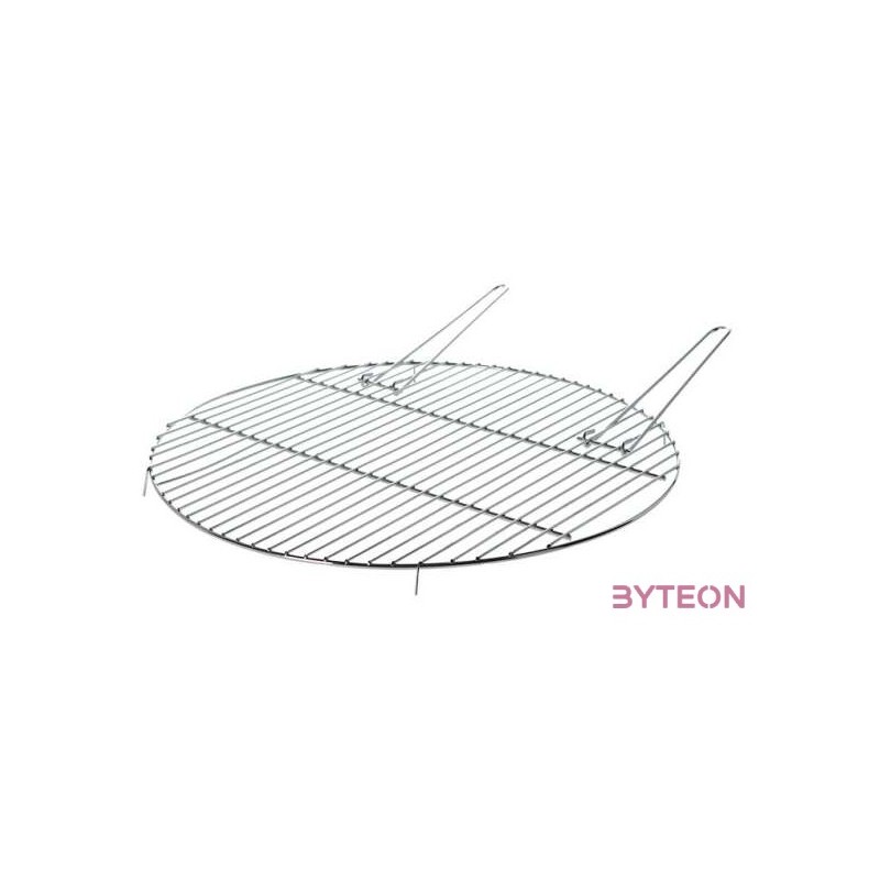 Fém grillrács fogóval, 61,5 cm átmérőjű