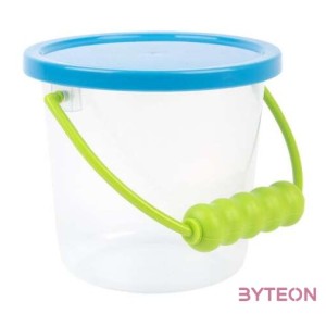 Átlátszó vödör tetővel gyerekeknek