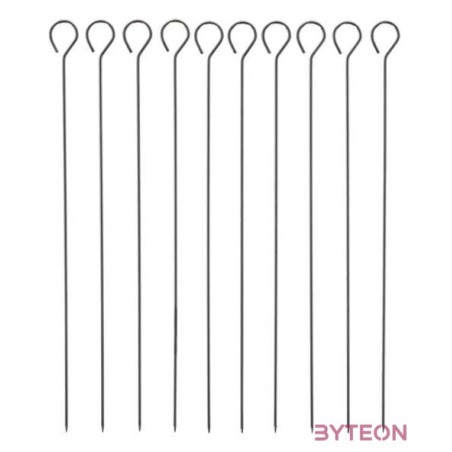 Rozsdamentes acél BBQ nyárs, 10 db-os, 30 cm