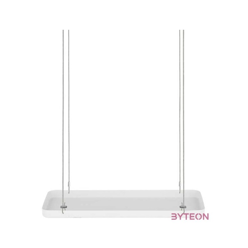 Függő dekoratív fém tálca, fehér, 38 x 15 cm