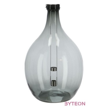 Lámpás újrahasznosított üvegből, kivehető gyertyatartóval, C, 51 cm