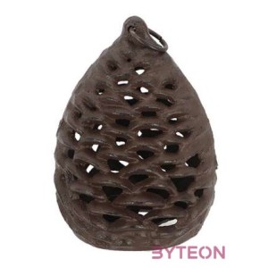 Öntöttvas mécsestartó, toboz alakú, 15 x 19 cm