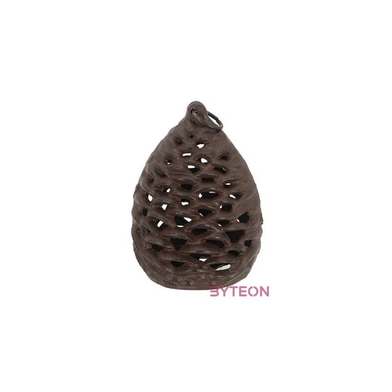 Öntöttvas mécsestartó, toboz alakú, 15 x 19 cm