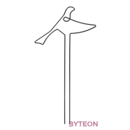 Fémből készült madár alakú növénytámasz, B