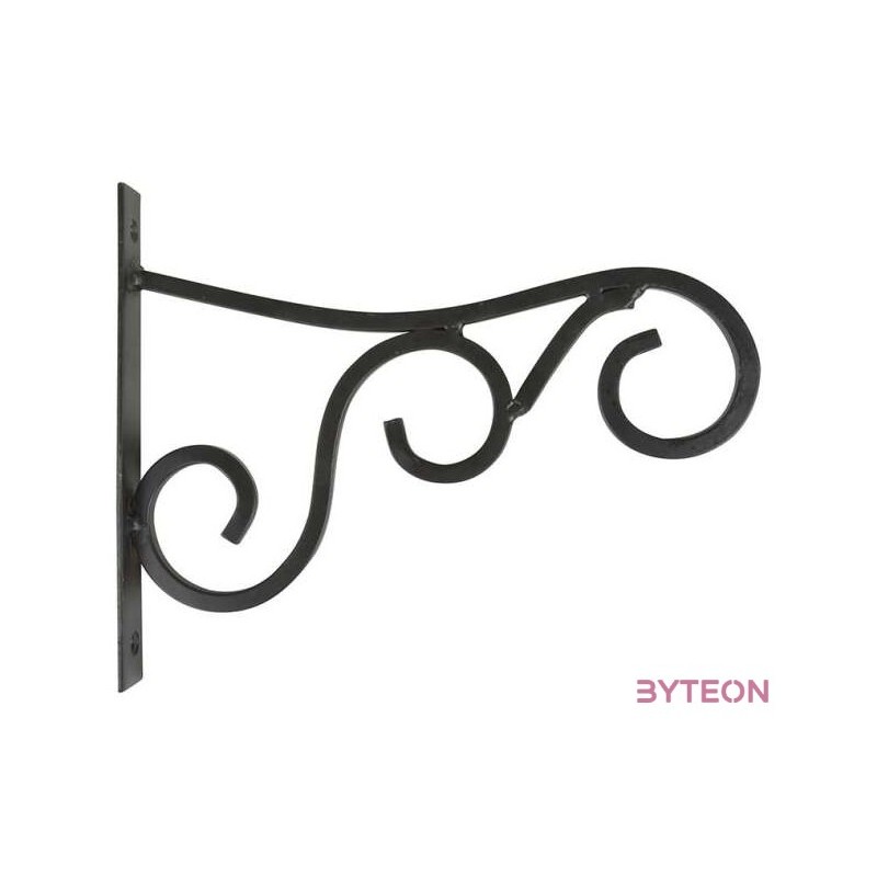 Kovácsoltvas virágtartó konzol, 25 cm