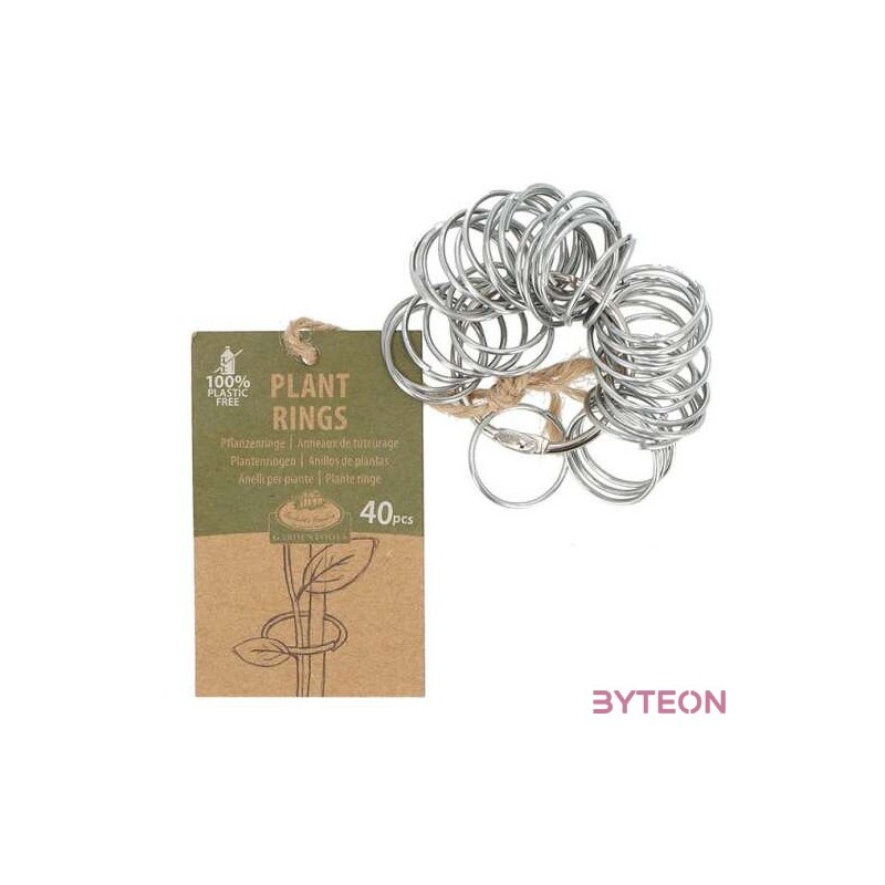 Fém növény gyűrű szett, 40 db-os