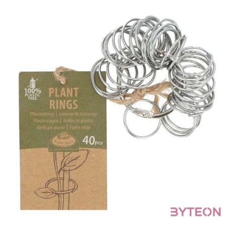 Fém növény gyűrű szett, 40 db-os