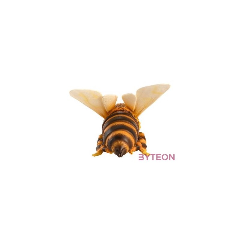 Felakasztható méhecske polyresin szobor, kültéri és beltéri dekorációs kiegészítő
