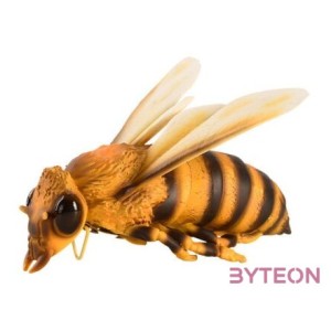 Felakasztható méhecske polyresin szobor, kültéri és beltéri dekorációs kiegészítő