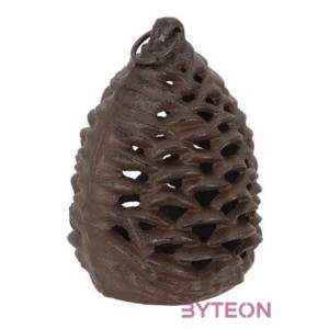 Öntöttvas mécsestartó, toboz alakú, 15 x 19 cm