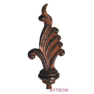 Öntöttvas növénytámasztó pálca, lobogó, 125 cm