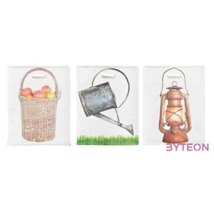 Bevásárló táska, lámpás mintával, 35 x 44 cm