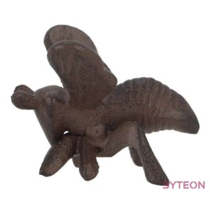 Méhecskés öntöttvas növényfuttató pálca, 2 rögzítő gyűrűvel