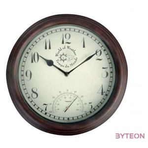 Óra hőmérővel, 31 cm átmérőjű