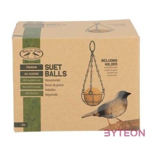 Faggyúgolyó madáreleség tartóval, 35 db-os