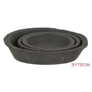 Terrakotta alátét szett, szürke, 3 db-os