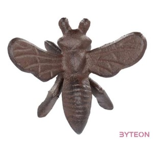 Méhecskés öntöttvas növényfuttató pálca, 2 rögzítő gyűrűvel