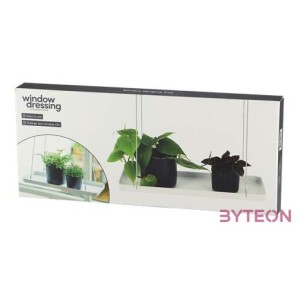 Függő dekoratív fém tálca, fehér, 38 x 15 cm