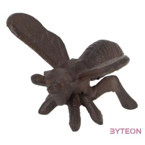 Méhecskés öntöttvas növényfuttató pálca, 2 rögzítő gyűrűvel