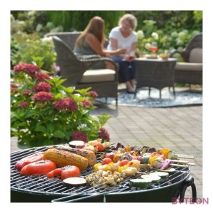 Fém grillrács fogóval, 61,5 cm átmérőjű