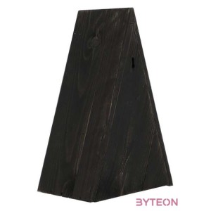 Háromszög alakú kettő az egyben madárház és maderetető, fekete