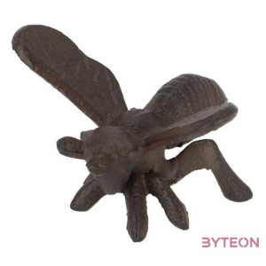 Méhecskés öntöttvas növényfuttató pálca, 2 rögzítő gyűrűvel