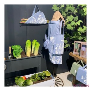 Mezei virág mintás bevásárlós táska, kék